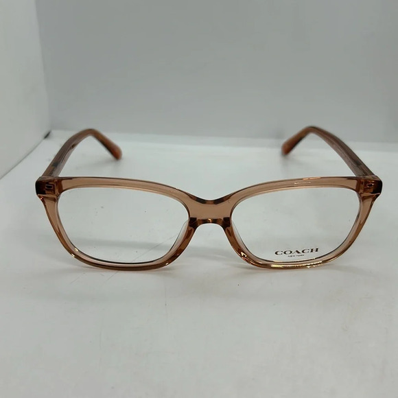 Coach HC6139U Eyeglasses Frames Case RXable 5822 Translucent Saddle NWT - Picture 3 of 8